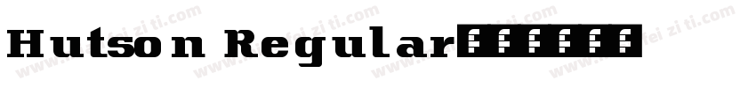 Hutson Regular字体转换